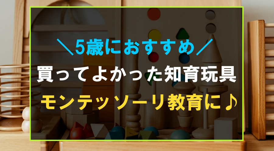 5歳のモンテッソーリ教育におすすめな玩具ランキング